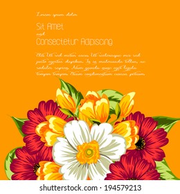 Wedding invitation cards with floral elements.
