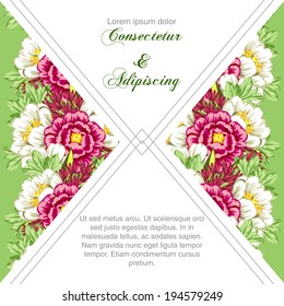 Wedding invitation cards with floral elements.