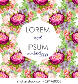 Wedding invitation cards with floral elements.