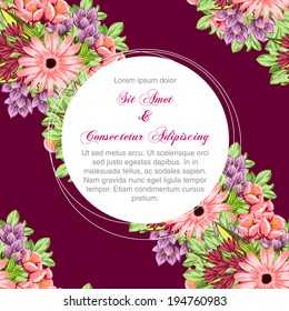 Wedding invitation cards with floral elements.