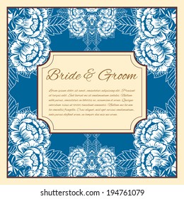 Wedding invitation cards with floral elements.