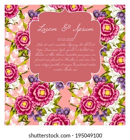 Wedding invitation cards with floral elements.