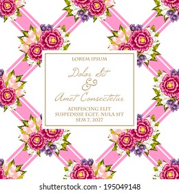 Wedding invitation cards with floral elements.
