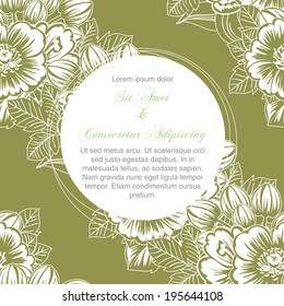 Wedding invitation cards with floral elements.