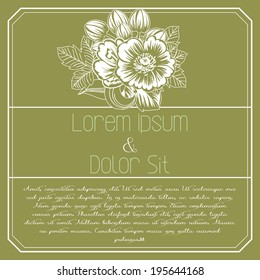 Wedding invitation cards with floral elements.