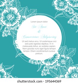 Wedding invitation cards with floral elements.