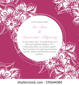 Wedding invitation cards with floral elements.