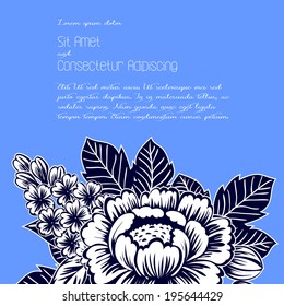 Wedding invitation cards with floral elements.