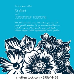 Wedding invitation cards with floral elements.