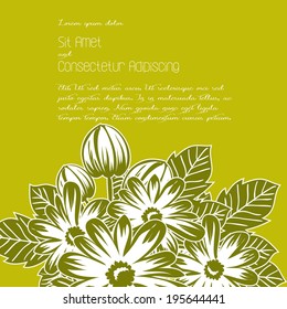 Wedding invitation cards with floral elements.