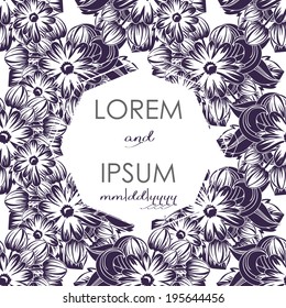 Wedding invitation cards with floral elements.