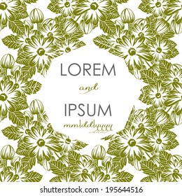 Wedding invitation cards with floral elements.