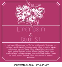 Wedding invitation cards with floral elements.