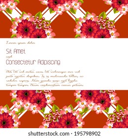 Wedding invitation cards with floral elements.