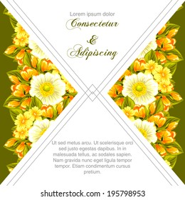 Wedding invitation cards with floral elements.