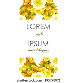Wedding invitation cards with floral elements.