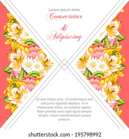 Wedding invitation cards with floral elements.