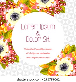 Wedding invitation cards with floral elements.