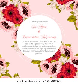 Wedding invitation cards with floral elements.