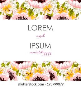 Wedding invitation cards with floral elements.