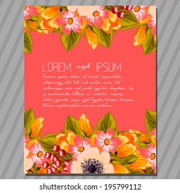 Wedding invitation cards with floral elements.