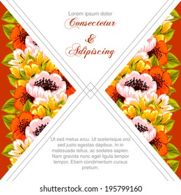 Wedding invitation cards with floral elements.