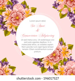 Wedding invitation cards with floral elements.