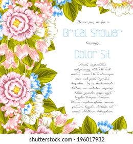 Wedding invitation cards with floral elements.