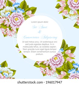 Wedding invitation cards with floral elements.