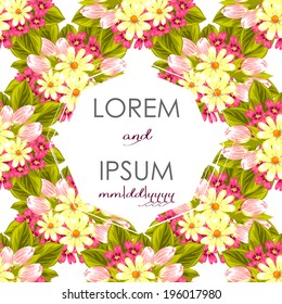 Wedding invitation cards with floral elements.