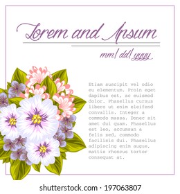 Wedding invitation cards with floral elements.