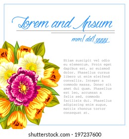 Wedding invitation cards with floral elements.