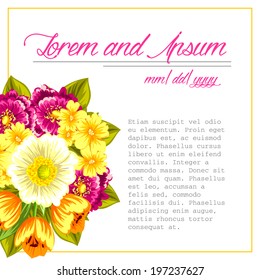 Wedding invitation cards with floral elements.