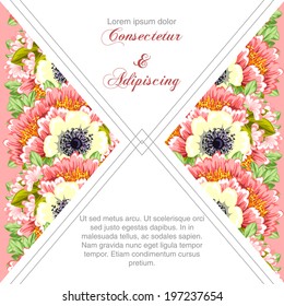 Wedding invitation cards with floral elements.