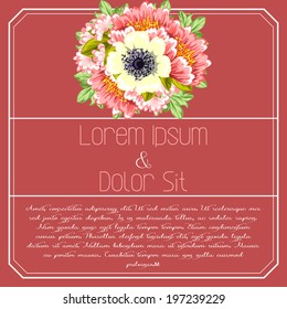 Wedding invitation cards with floral elements.