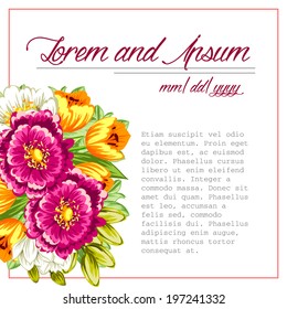 Wedding invitation cards with floral elements.