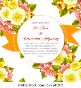 Wedding invitation cards with floral elements.