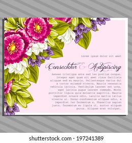 Wedding invitation cards with floral elements.