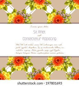 Wedding invitation cards with floral elements.