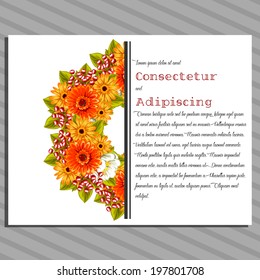 Wedding invitation cards with floral elements.