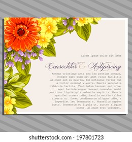 Wedding invitation cards with floral elements.
