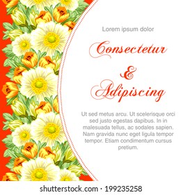 Wedding invitation cards with floral elements.