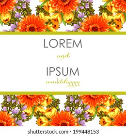 Wedding invitation cards with floral elements.