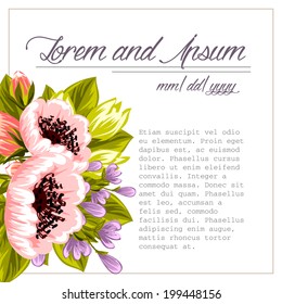 Wedding invitation cards with floral elements.