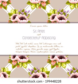 Wedding invitation cards with floral elements.