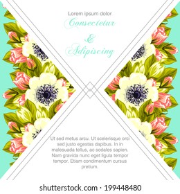 Wedding invitation cards with floral elements.