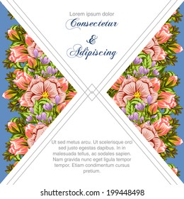 Wedding invitation cards with floral elements.