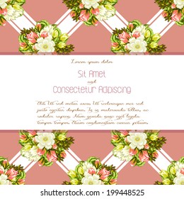 Wedding invitation cards with floral elements.