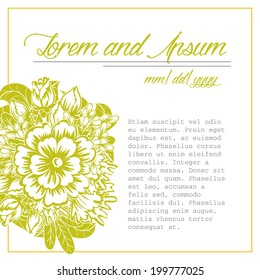 Wedding invitation cards with floral elements.