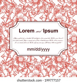 Wedding invitation cards with floral elements.